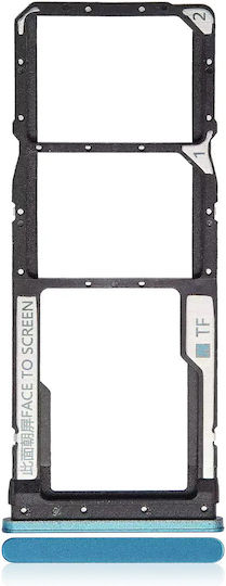 Dual-SIM-Kartenhalter Xiaomi Redmi Note 9S Note 9 Pro 4G Tropisches Grün