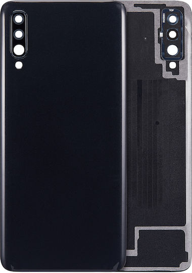 Задно стъклено капаче за Samsung Galaxy A70 A705 2019 Aftermarket Plus Черно