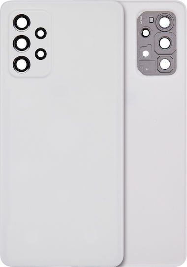 Back Cover Glass Samsung Galaxy A72 A725 2021 Aftermarket Plus Awesome White