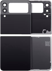 Obere und Untere Rückabdeckung aus Glas mit Kameralinse für Samsung Galaxy Z Flip 3 5G Aftermarket Plus Phantom Black Obere und Untere Rückabdeckung aus Glas mit Kameralinse für Samsung Galaxy Z Flip 3 5G Aftermarket Plus Phantom Black