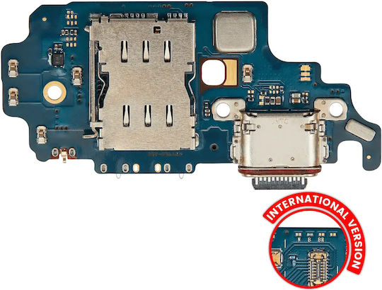 Платка за порт за зареждане със слот за SIM карта за Samsung Galaxy S21 Ultra 5G G998B Международна Версия Премиум