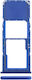 Single-SIM-Kartenhalter Samsung Galaxy A70 A705 2019 Blau
