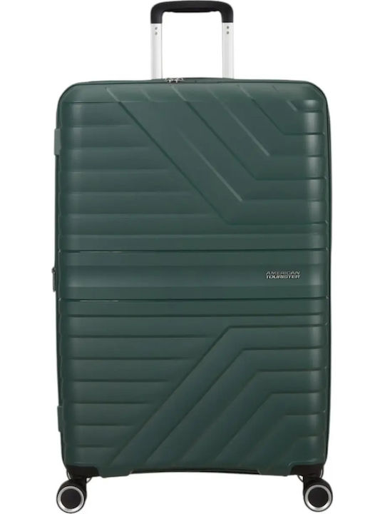 American Tourister Flytwist Large Hard Green Suitcase 78cm High