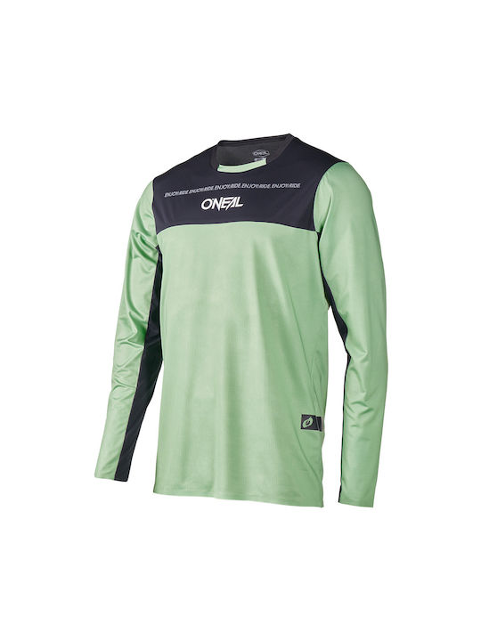 O'Neal Tricou de Ciclism Verde cu Mânecă Lungă pentru Bărbați O'Neal Tricou de Ciclism Verde cu Mânecă Lungă pentru Bărbați