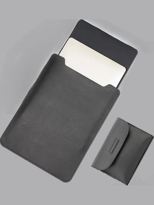 Edman Minimalist M15p Laptop Sleeve Accessory Pocket Apple Macbook Air 15.4″ 38 X 27 X 0.5 Cm Mouse Pad Leather Fabric Black