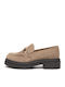 Δερμάτινα Γυναικεία Loafers σε Καφέ Χρώμα