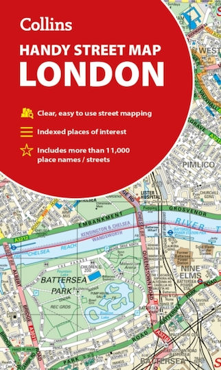 Collins London Handy Street Map - Harpercollins Publishers - Sheet Map, Folded