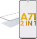 2-in-1 Frontglas mit vorinstalliertem OCA Samsung Galaxy A71 A715 2020