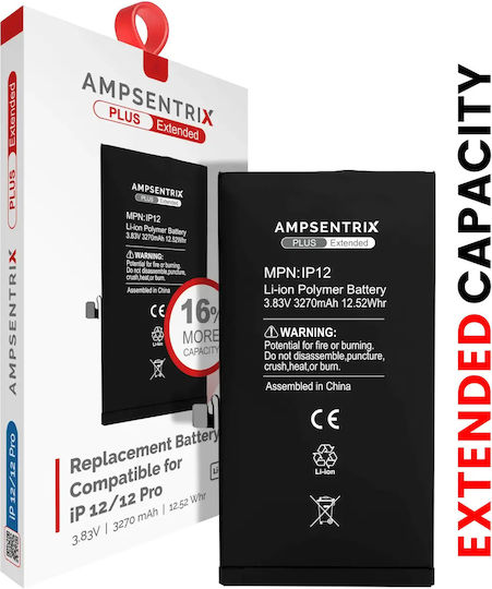 Replacement Battery Iphone 12 12 Pro Ampsentrix Plus Extended