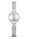 Women's Battery-Powered Watch 22mm with Silver Metal Bracelet