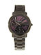 Women's Chronograph Battery Watch with Grey Metal Bracelet