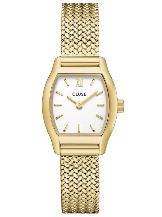 Mini Women's 26mm Battery-Powered Watch with Gold Stainless Steel Bracelet