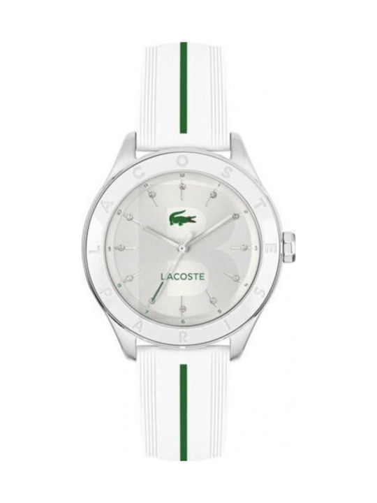 Billie Women's Battery-Powered Watch with White Rubber Strap