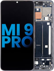 Ansamblu LCD cu ramă aftermarket Xiaomi Mi 9 Pro Incell negru titan