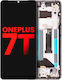 Oled Assembly Frame Oneplus 7t Aftermarket Plus Frosted Silver