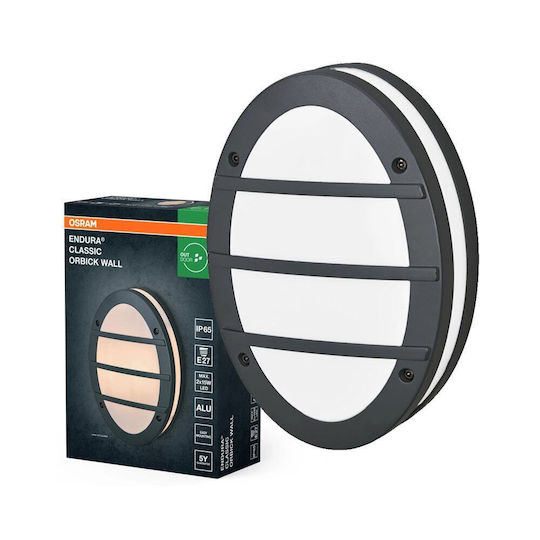 Ledvance Lampă de Perete Tip Broască Țestoasă pentru Exterior E27 IP65 20x9.5x29 cm Ledvance Lampă de Perete Tip Broască Țestoasă pentru Exterior E27 IP65 20x9.5x29 cm