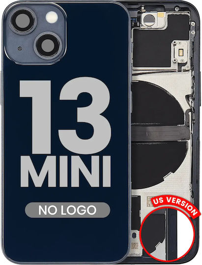 Back Housing W Small Parts Iphone 13 Mini Us Version Aftermarket Plus Midnight