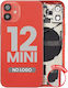 Back Housing W Small Parts Iphone 12 Mini Us Version Aftermarket Plus Red