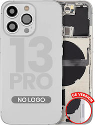Back Housing W Small Parts Iphone 13 Pro Us Version Aftermarket Plus Silver Back Housing W Small Parts Iphone 13 Pro Us Version Aftermarket Plus Silver