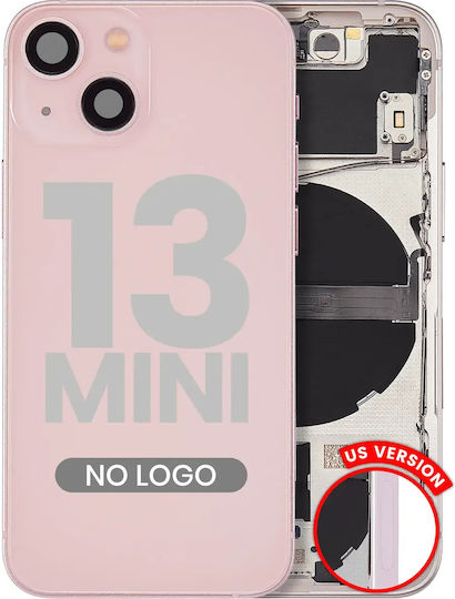 Rückgehäuse mit Kleinteilen iPhone 13 Mini US-Version Aftermarket Plus Rosa