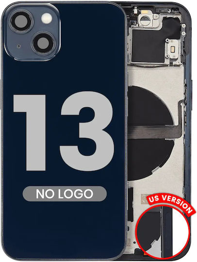 Carcasă Spate cu Piese Mici iPhone 13 Versiunea US Aftermarket Plus Midnight