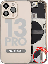 Back Housing W Small Parts Iphone 13 Pro Us Version Aftermarket Plus Gold Back Housing W Small Parts Iphone 13 Pro Us Version Aftermarket Plus Gold