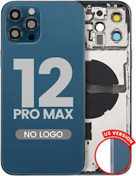 Carcasă Spate Cu Piese Mici iPhone 12 Pro Max Versiunea SUA Aftermarket Plus Albastru Pacific Carcasă Spate Cu Piese Mici iPhone 12 Pro Max Versiunea SUA Aftermarket Plus Albastru Pacific