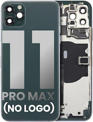 Carcasă Spate cu Componente Mici Preinstalate iPhone 11 Pro Max Fără Logo Aftermarket Plus Verde Miezul Nopții Carcasă Spate cu Componente Mici Preinstalate iPhone 11 Pro Max Fără Logo Aftermarket Plus Verde Miezul Nopții
