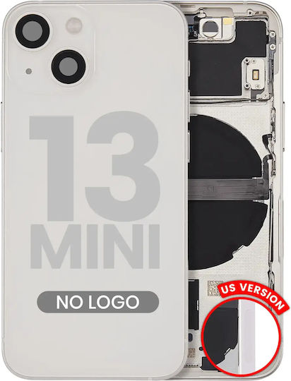 Rückgehäuse mit Kleinteilen für iPhone 13 Mini US-Version Aftermarket Plus Starlight