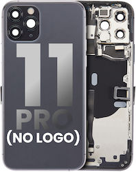 Rückgehäuse mit vorinstallierten Kleinteilen iPhone 11 Pro ohne Logo Aftermarket Plus Space Gray Rückgehäuse mit vorinstallierten Kleinteilen iPhone 11 Pro ohne Logo Aftermarket Plus Space Gray