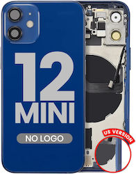Carcasă Spate Cu Piese Mici iPhone 12 Mini Versiunea SUA Aftermarket Plus Albastră Carcasă Spate Cu Piese Mici iPhone 12 Mini Versiunea SUA Aftermarket Plus Albastră