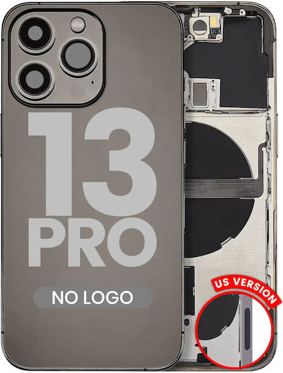 Rückgehäuse mit Kleinteilen iPhone 13 Pro US-Version Aftermarket Plus Graphit