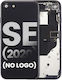 Rückgehäuse mit vorinstallierten Kleinteilen für iPhone SE 2020 ohne Logo Aftermarket Plus Schwarz