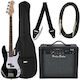 Harley Benton 4-saitiger E-Bass Pb-shorty Bk Standardset