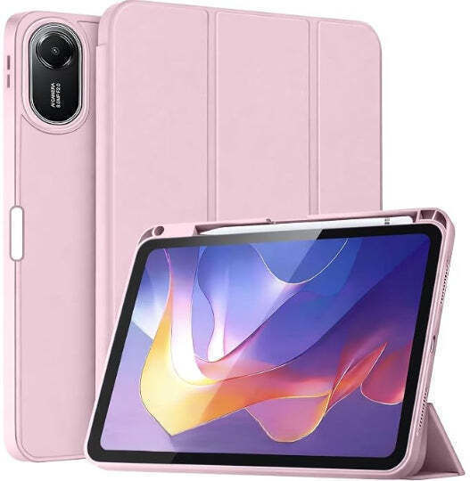 Smart Tri-fold Flip Case Pencil Holder Redmi Pad 2 Pro 12.1" Rose Gold