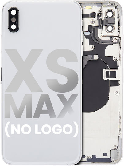 Rückgehäuse mit vorinstallierten Kleinteilen iPhone Xs Max ohne Logo Aftermarket Plus Silber