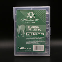 Global Fashion Типси за Нокти в Бежов Цвят 240 бр. 16893 Global Fashion Типси за Нокти в Бежов Цвят 240 бр. 16893