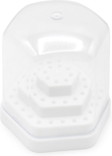 Global Fashion Bit Holder Stand White L-116 Holds 48 Bits
