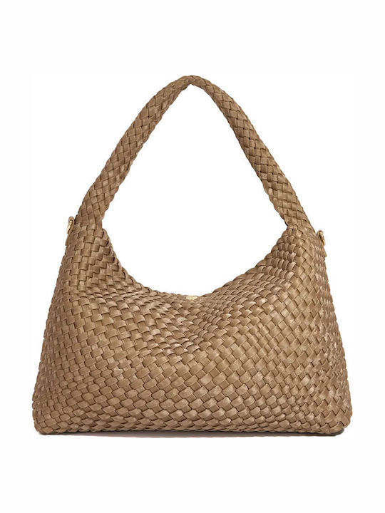 London Bronzefarbene Damen-Schultertasche