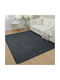 Homeone Covor Moale Rectangular Shaggy Din Blană Gri Închis 120x160cm