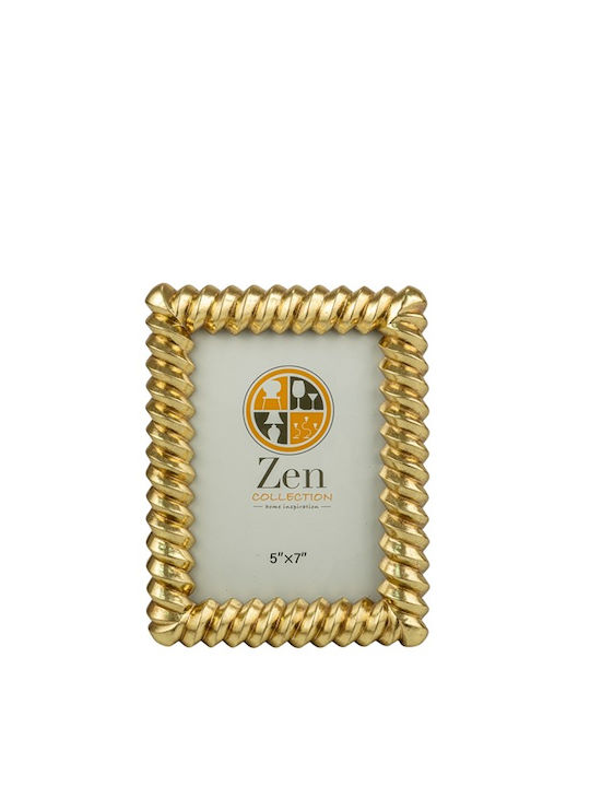 Zen Collection Plastic Photo Frame with Gold Frame