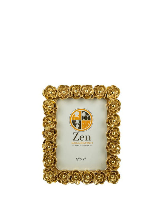 Zen Collection Plastic Photo Frame with Gold Frame