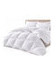 Kraft World King-Size Feather-Down Quilt 220x240cm White 260 GSM 10.5 Togs