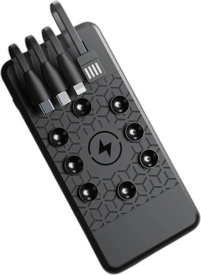 X20 Външна батерия 10000mAh Захранване с висока мощност Черна