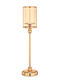 Palma Emporio Sfeșnic Metalic de Culoare Aurie 12x49 cm