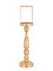 Palma Emporio Sfeșnic Metalic de Culoare Aurie 12x48 cm