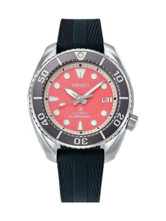 Seiko Prospex Мъжки Автоматичен Часовник с Черна Каучукова Каишка Seiko Prospex Мъжки Автоматичен Часовник с Черна Каучукова Каишка