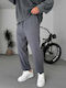 Men's Trousers with Straight Leg in Anthracite