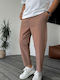 Men's Cargo Trousers Loose Fit Brown