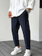 Men's Cargo Trousers Loose Fit Dark Blue
